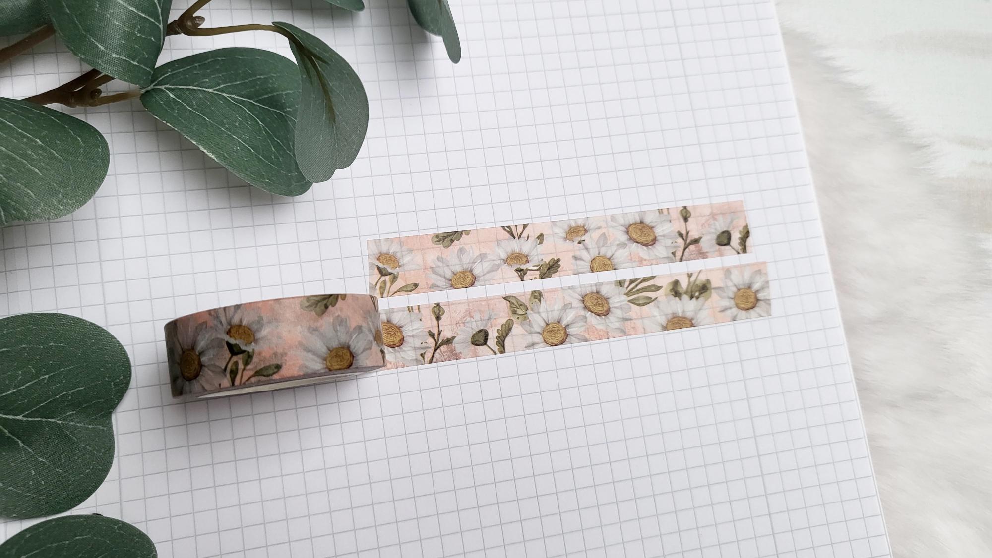 Washi Tape Gänseblümchen